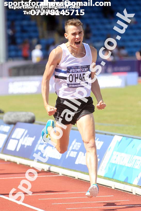 Mens 1500 metres, British World Championship Team Trials, Alexander Stadium, Birmingham
